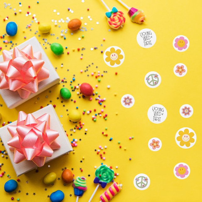 Young, Wild & Three | Kid B-Day Confetti | Lächeln Konfetti (Von Creator hochgeladen)