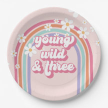 Young Wild Three Rainbow Pink 3. Geburtstag