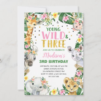 Young Wild & Three Safari Dschungel Einladung Part