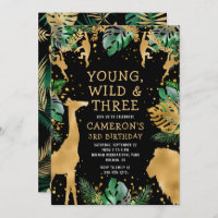 Young Wild Three Safari Green Black 3. Geburtstag