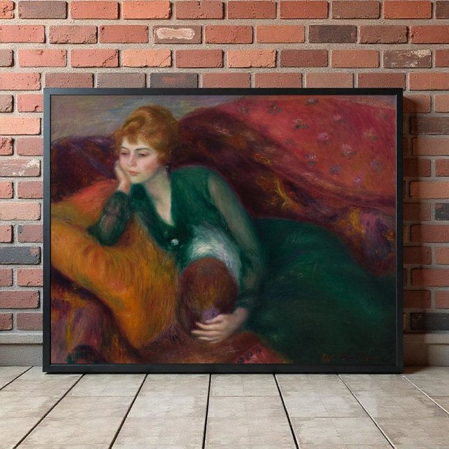 Young Woman in Green, William James Glackens Poster (Von Creator hochgeladen)