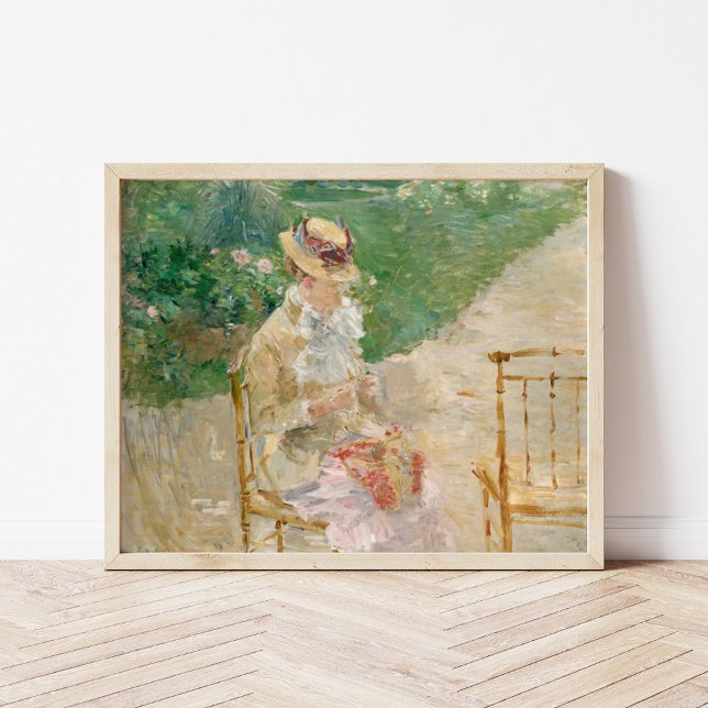 Young Woman Knitting | Berthe Morisot Poster (Von Creator hochgeladen)