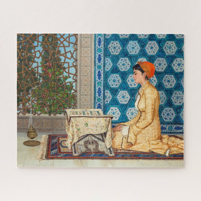 Young Women Reading | Osman Hamdi Bey | Puzzle (Horizontal)