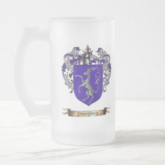 Youngberg Schild der Arme Mattglas Bierglas