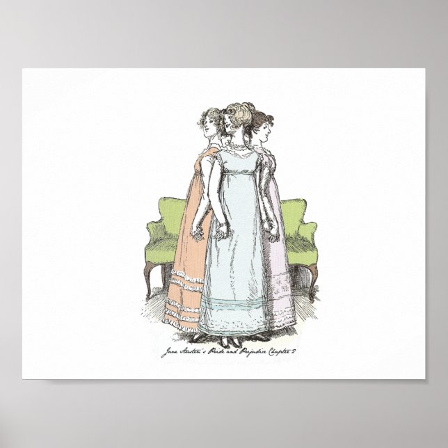 Youngest & Tallest, Jane Austen Pride & Prejudice Poster (Vorne)