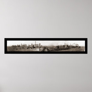 Youngstown OH Foto 1910 Poster