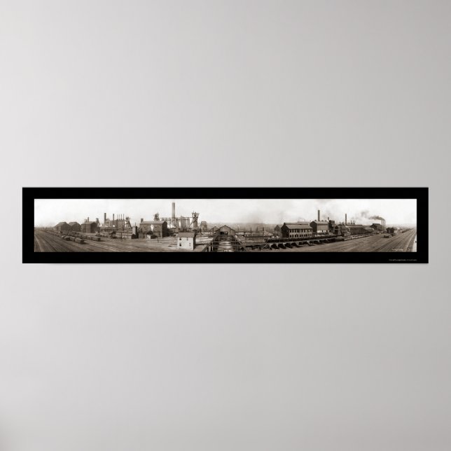 Youngstown OH Foto 1910 Poster (Vorne)