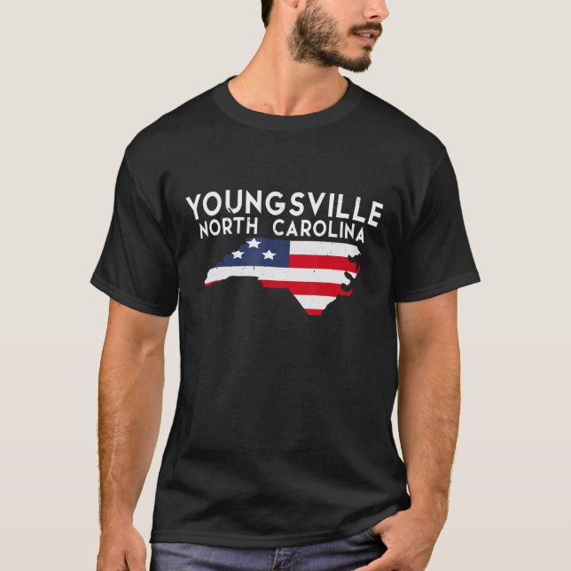 Youngsville North Carolina USA Staat America Train T-Shirt (Vorderseite)