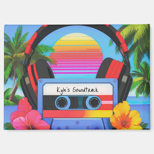 Your 90's Tropical Aesthetic Soundtrack Magnet (Vorderseite)