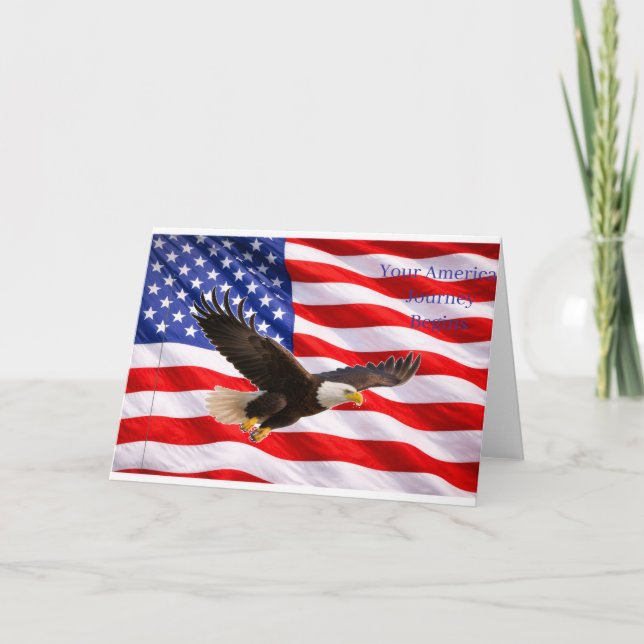 Your American Journey Begins – New U.S. Citizen Karte (Vorderseite)