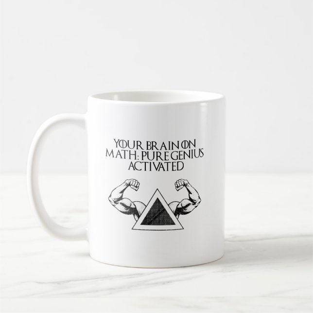 Your Brain On Math Pure Genius Activated Kaffeetasse (Links)