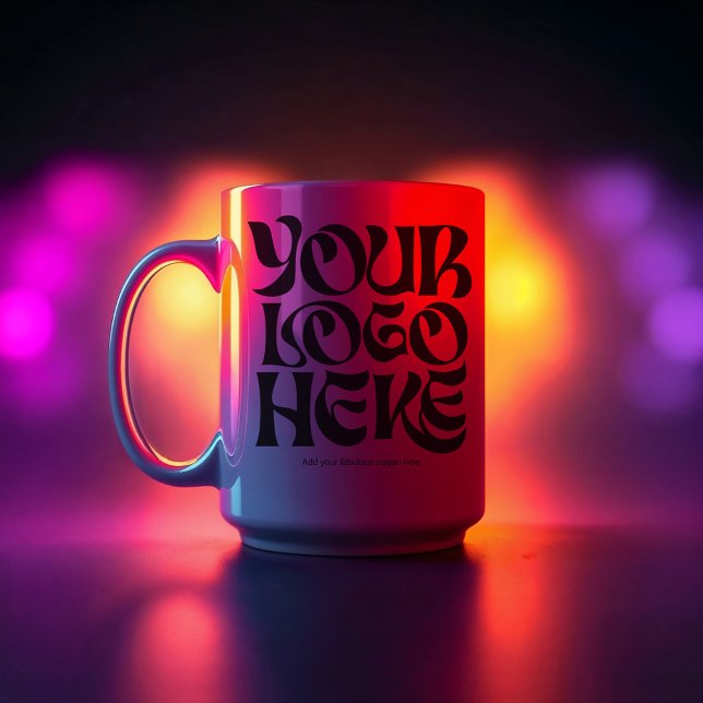Your Business Logo and Text Simple Kaffeetasse (Von Creator hochgeladen)