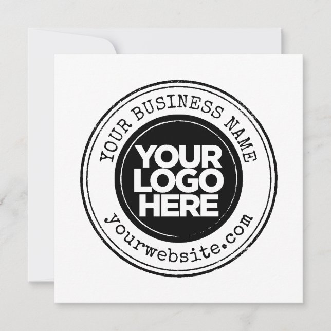 Your Business Logo Personalized Einladung (Vorderseite)