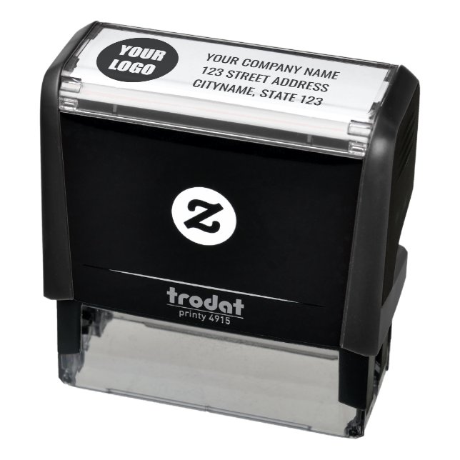 Your Company Logo Name Address Self-inking Stamp  Permastempel (Produkt)