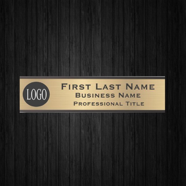 Your Company Logo Office Door Sign Faux Gold Türschild (Von Creator hochgeladen)