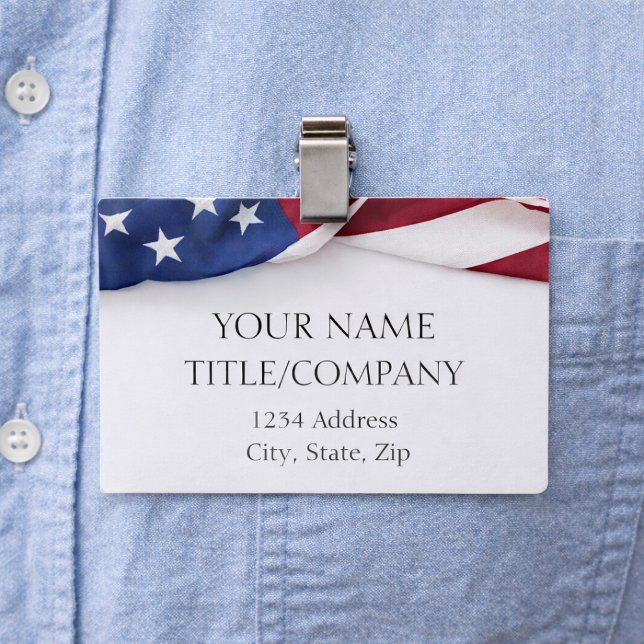 Your Company Name American Flag Namenschild (Von Creator hochgeladen)