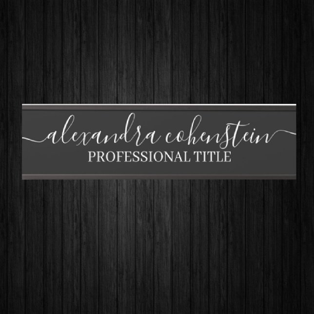 Your Company Office Door Sign Black and White Türschild (Von Creator hochgeladen)