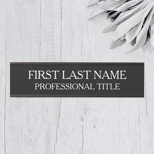 Your Company Office Door Sign Black and White Türschild (Von Creator hochgeladen)