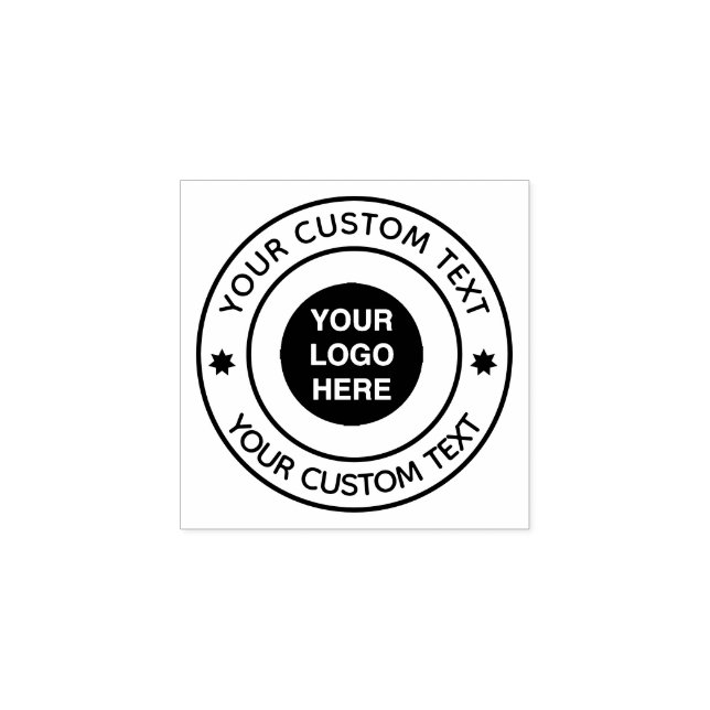 Your Custom Logo Business Gummistempel (Prägung)