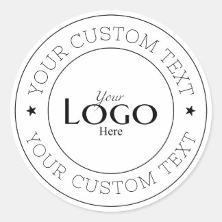 Your Custom Logo Runder Aufkleber