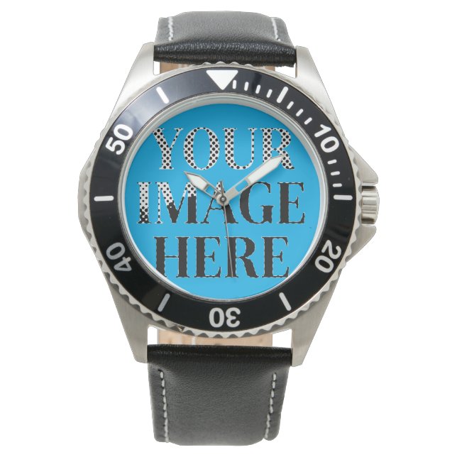 Your Custom Memory - Personalized Photo Placeholde Armbanduhr (Vorderseite)
