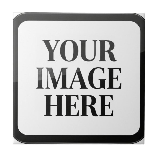 Your Custom Memory - Personalized Photo Placeholde Fliese (Vorderseite)