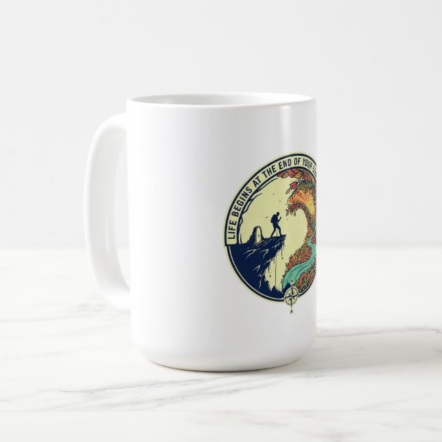 “Your Daily Dose of Motivation” Quote Mug Kaffeetasse (Vorderseite Links)