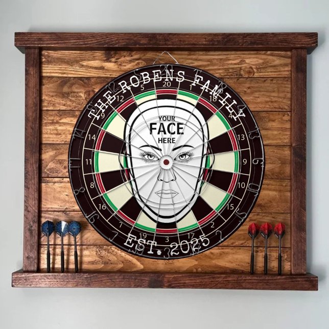 Your Face Here Dartboard Dartscheibe (Von Creator hochgeladen)