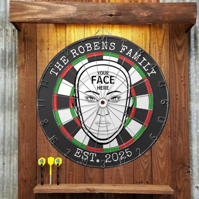 Your Face Here Dartboard Dartscheibe (Von Creator hochgeladen)