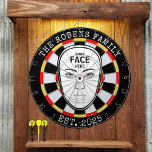 Your Face Here Dartboard Dartscheibe<br><div class="desc">A dartboard is a popular recreational and competitive game that provides hours of fun for players of all ages and skill levels. Typically made from sisal fibers, cork, or electronic components, dartboards are designed to withstand the impact of darts while offering precise scoring zones. Standard dartboards feature a circular design...</div>