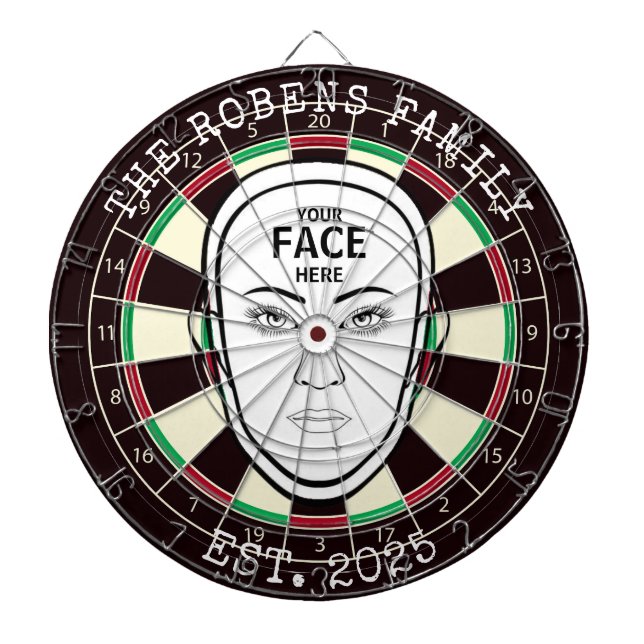 Your Face Here Dartboard Dartscheibe (vorne)