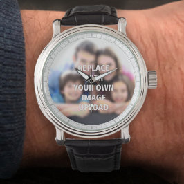 Your Family  Photo on a Watch Armbanduhr