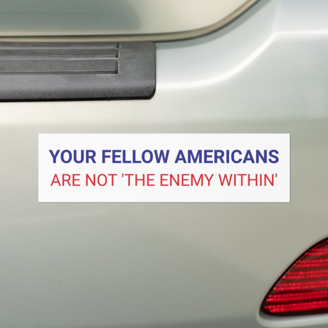 Your Fellow Americans Unity Political  Autoaufkleber (Auf Auto)