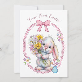 Your First Easter Flat Note Card Mitteilungskarte
