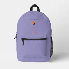 Your footprint changed my destiny bedruckter rucksack