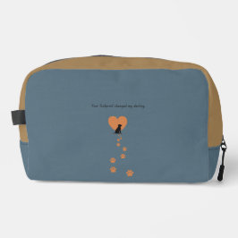 Your footprint changed my destiny waschbeutel