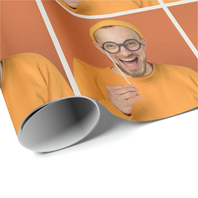 Your Funny Photo Selfie Upload Geschenkpapier (Rolleneckpunkt)