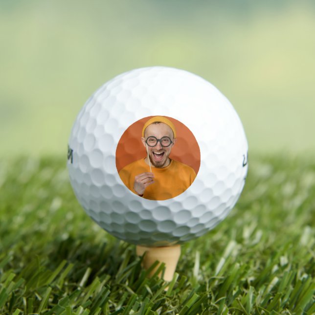 Your Funny Photo Selfie Upload Golfball (Insitu T-Shirt)