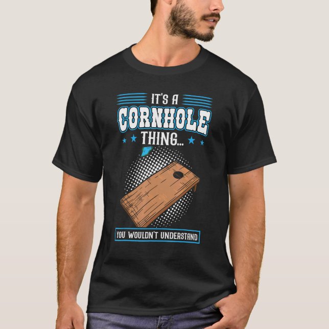 Your Hole Is My Goal  Cornhole T-Shirt (Vorderseite)