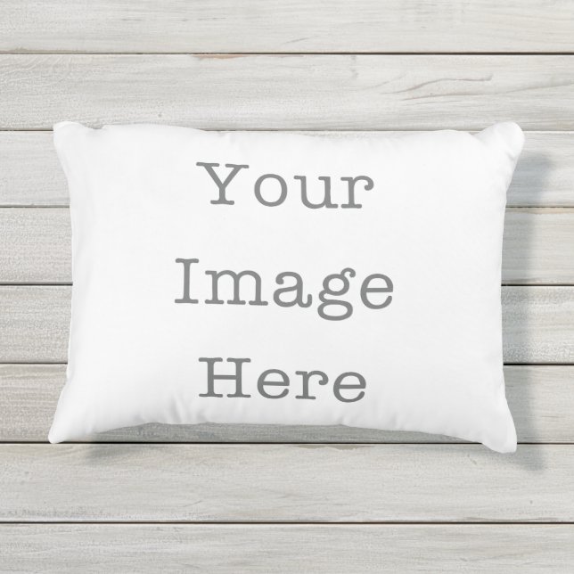 Your Image Here Custom Photo Throw Pillow Kissen Für Draußen (Rückseite)