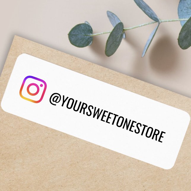 Your Instagram Name Label & Logo Icon Sticker (Von Creator hochgeladen)