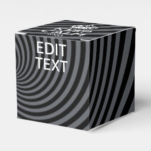 Your Keep Calm Text on Black Swirl Geschenkschachtel