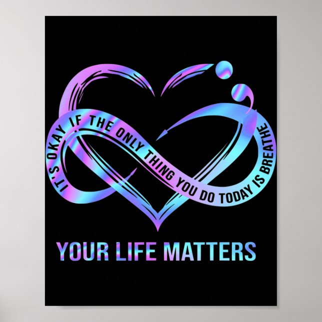 Your Life Matters Suicide Prevention Awareness Poster (Vorne)