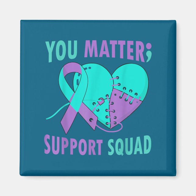 Your Life S Semicolon Suicide Prevention Awareness Magnet (Vorne)