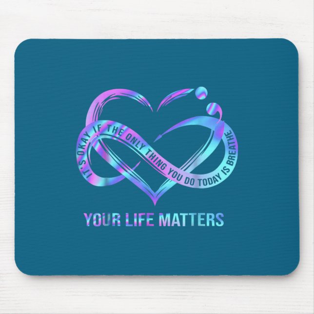 Your Life S Suicide Prevention Awareness Stay  Mousepad (Vorne)