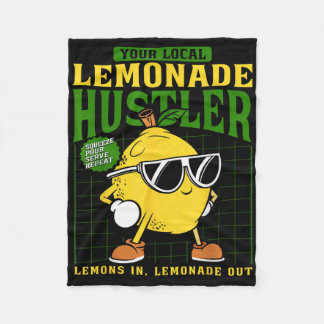 Your Local Lemonade Hustler Funny Lemon Stand Boss Fleecedecke