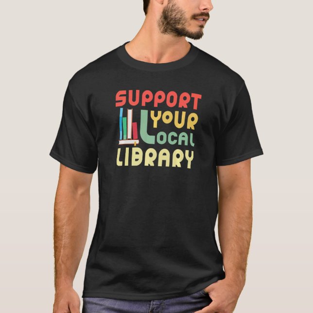 Your Local Library Buchary Bookworm Medium T-Shirt (Vorderseite)