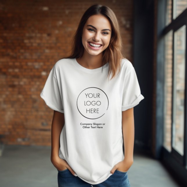 Your Logo Business Branding Promotional Marketing T-Shirt (Von Creator hochgeladen)