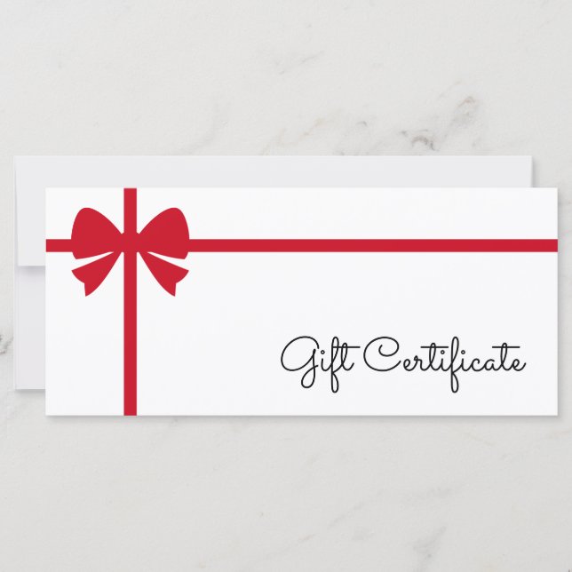 Your Logo Custom Business Gift Certificate (Vorderseite)