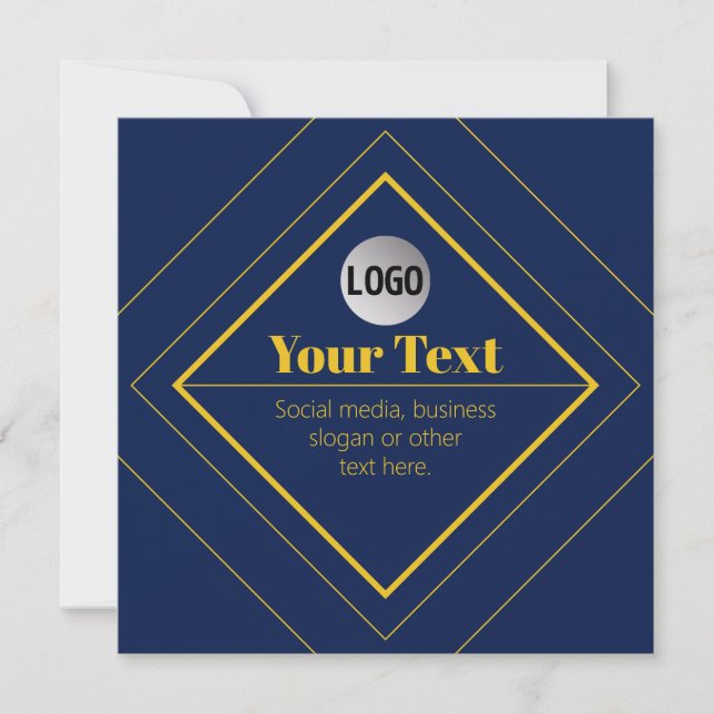Your Logo & Customizable Design Template Einladung (Vorderseite)